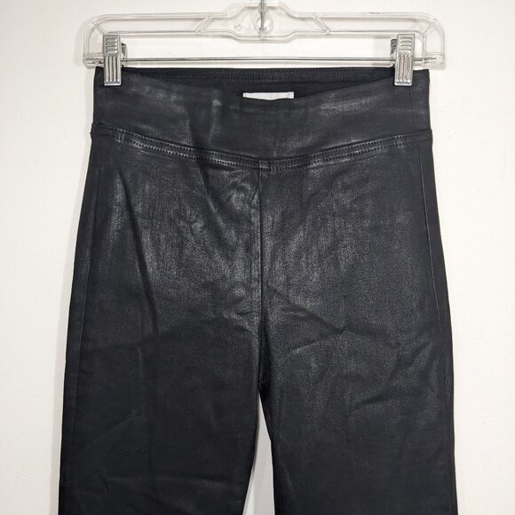 FRAME The Jet Set Flare Black Coated Denim Jeans Bell Bottom Flare - Picture 3 of 10